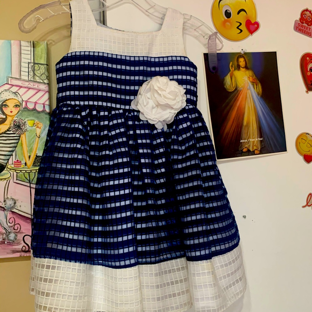 Blue and White Beautiful dress Bloome